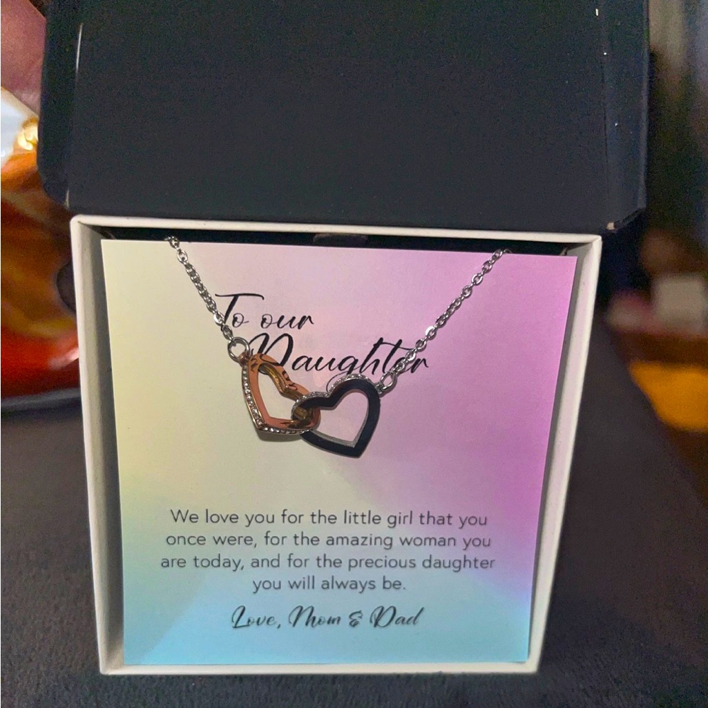 Daughter Hearts Diamond Necklace Brand New Unused